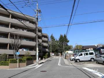敷地東側の前面道路