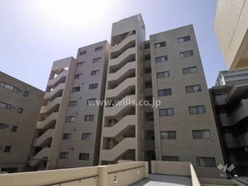 ライオンズマンション虹ヶ丘（A棟）の外観（北西側から）