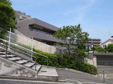 周辺はマンションと一戸建てが混在する閑静な住宅地です。