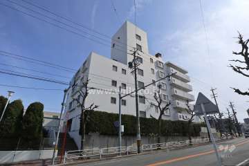 平和ヶ丘サンハイツの外観（北西側から）