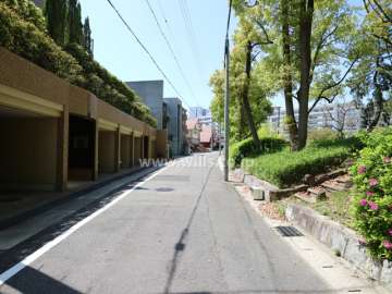 敷地北側の前面道路