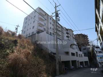 神丘コーポラスの外観(北東側から)