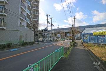 敷地東側の前面道路