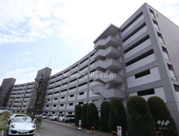 上社北住宅2号棟の外観(北西側から)