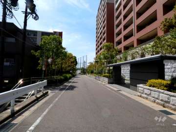 敷地南側の前面道路