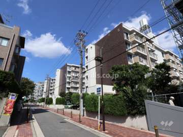 上社南住宅の全景（南西側から）