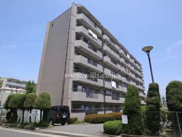 平和が丘住宅2号棟の外観(南西側から)