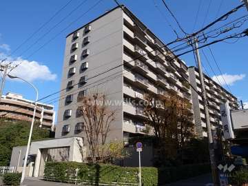 緑地グランドマンション２棟の外観（南西側から）