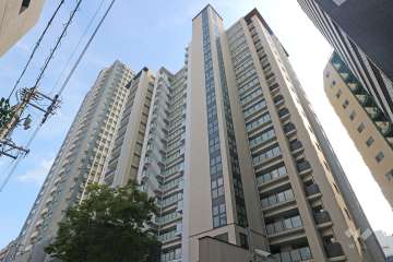 パークコート上前津プレミアプラスの外観（北西側から）