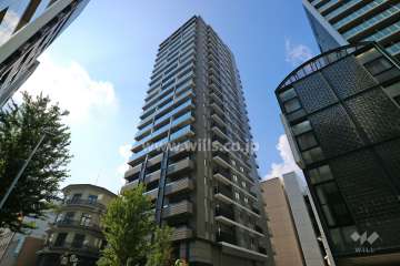 プラウドタワー名古屋伏見の外観（南東側から）