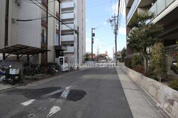 敷地北側の前面道路