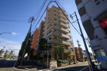朝日プラザ川名の外観（北西側から）