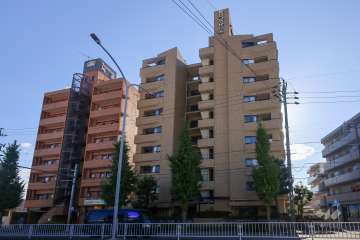 朝日プラザ川名の外観（北側から）