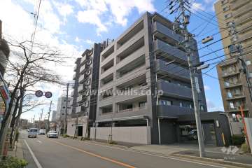 ライオンズ御器所アークレジデンスの外観(北東側から)