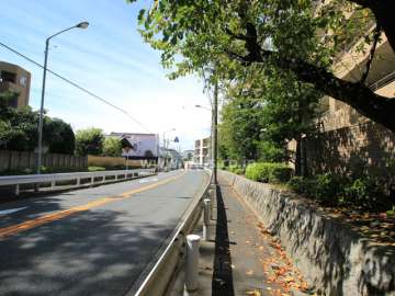 敷地南側の前面道路