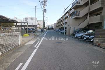 敷地北側の前面道路