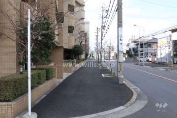 敷地北側の前面道路