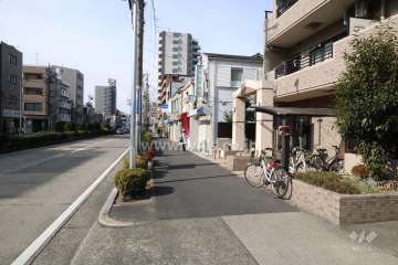 敷地南側の前面道路