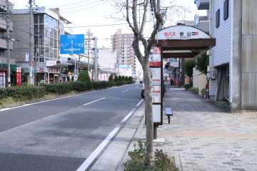 敷地北側の前面道路