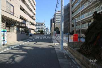 敷地北側の前面道路