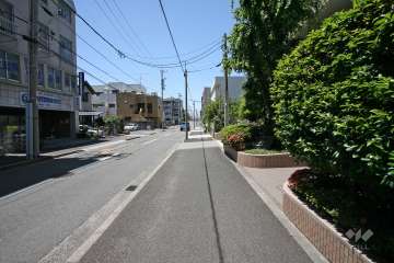 敷地南側の前面道路
