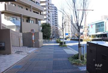 敷地東側の前面道路
