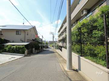 敷地南側の前面道路