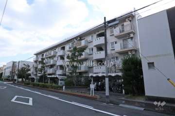 タウン白金1号棟の外観（北側から）