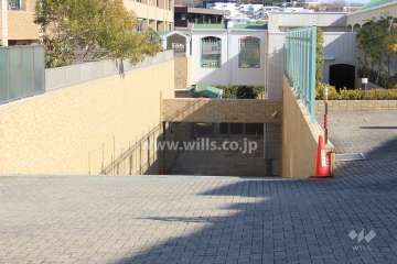 駐車場の出入口(リングシャッター付き)