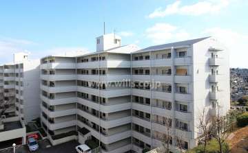 サンハイツ八事ふじみA棟の外観（北西側から）