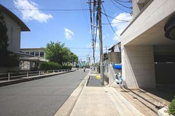 敷地南側の前面道路