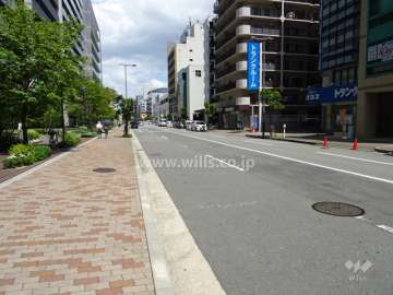 敷地南側の前面道路