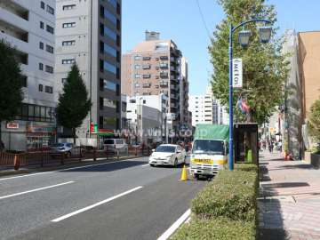 敷地南側前面道路