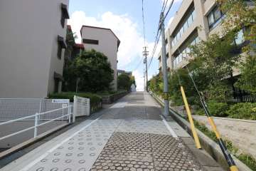 敷地南側の前面道路