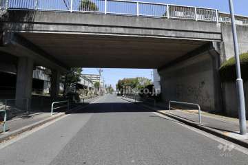 敷地西側の前面道（南の側から）