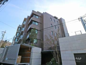 グランドメゾン東山ザコートの外観（北西側から）