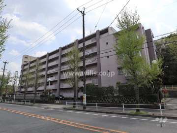 藤森西住宅Ｎ棟の外観(北西側から)