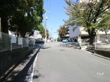 Ｅ棟西側道路(南側から)