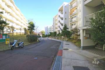 敷地北側の前面道路（団地内の道路）
