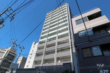 プレサンスロジェ鶴舞駅前Ⅱの外観（北東側から）