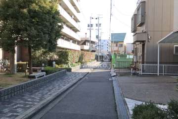 敷地南側の前面道路