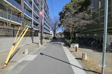 敷地南側の前面道路