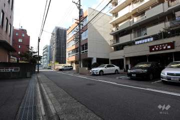 敷地南側の前面道路（東側から）