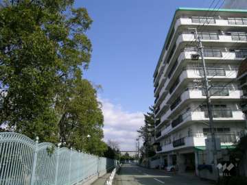 敷地北側も接道しています。