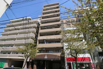 ライオンズマンション橦木の外観（西側から）