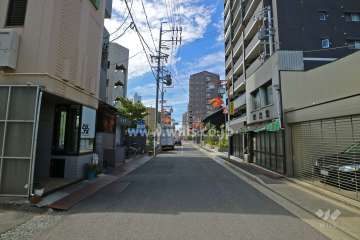 敷地南側の前面道路（東側から）