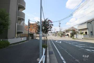 敷地北側の前面道路（東側から）