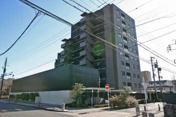 ヴィークコート徳川町の外観（北西側から）