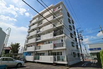 エルグランデ矢田の外観（南側から）