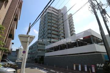 マンション矢田東の外観（北東側から）
